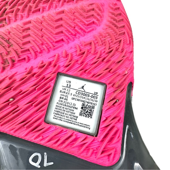 Jordan Why Not Zero.3 CD3003 003 Mens Basketball Shoes Gray Pink Black Size 13 - Picture 10 of 11